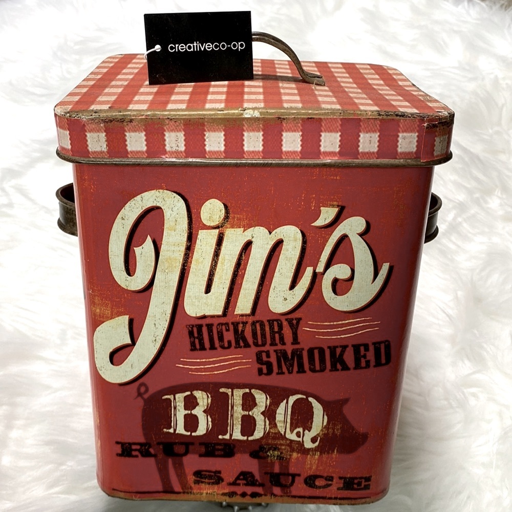 Creative Co-op Kitchen BBQ Canister
